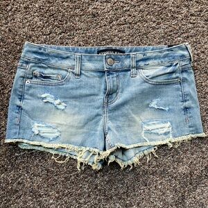 Express Brand Precision Fit Low Rise Denim Shorts